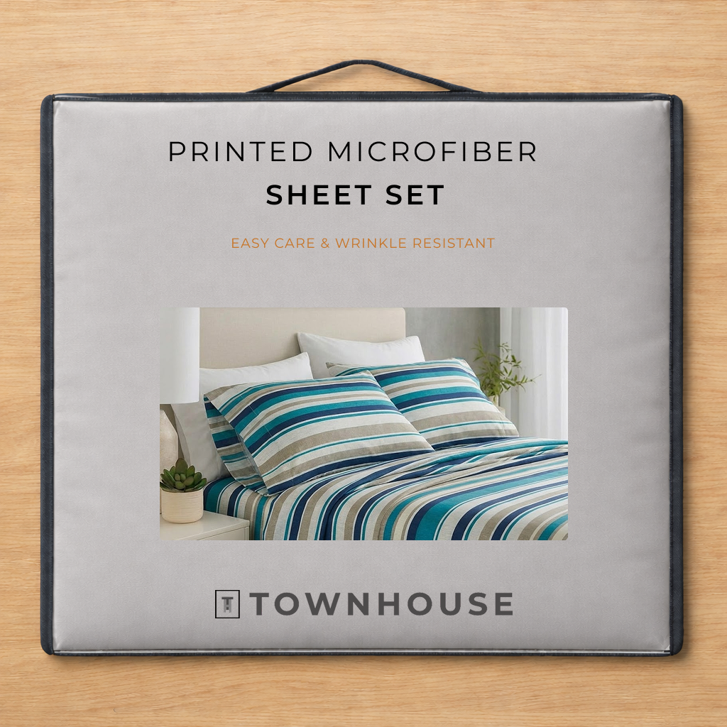 Printed Microfiber Sheet Set