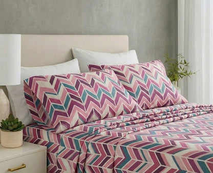 Printed Microfiber Sheet Set