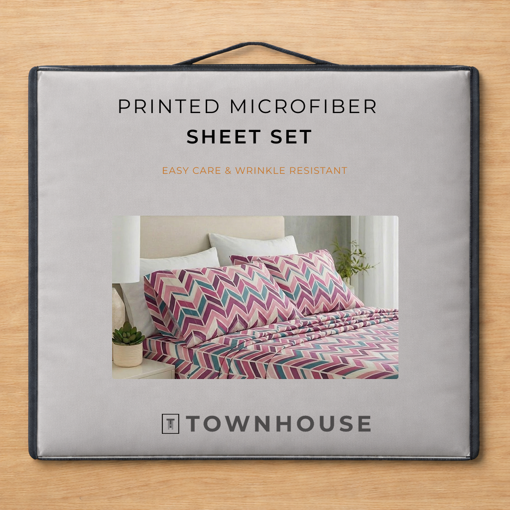 Printed Microfiber Sheet Set