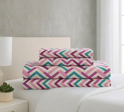 Printed Microfiber Sheet Set