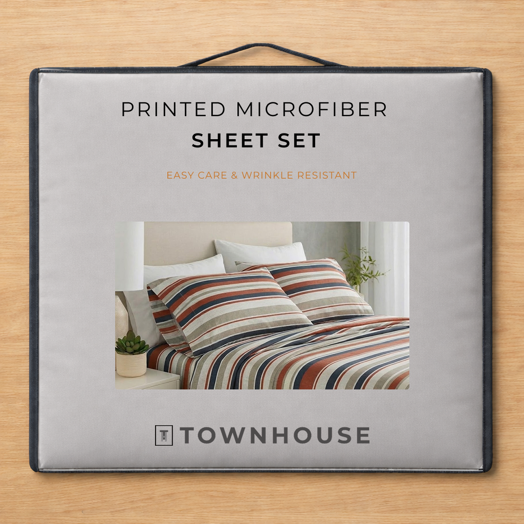 Printed Microfiber Sheet Set