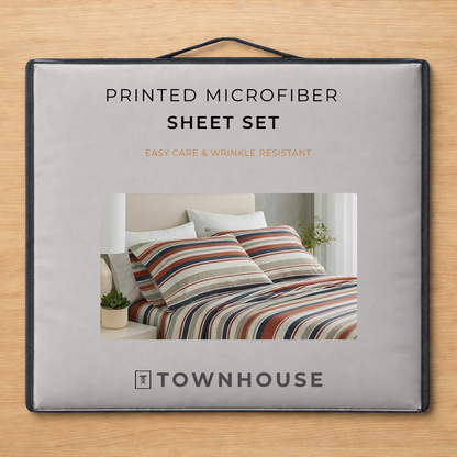 Printed Microfiber Sheet Set