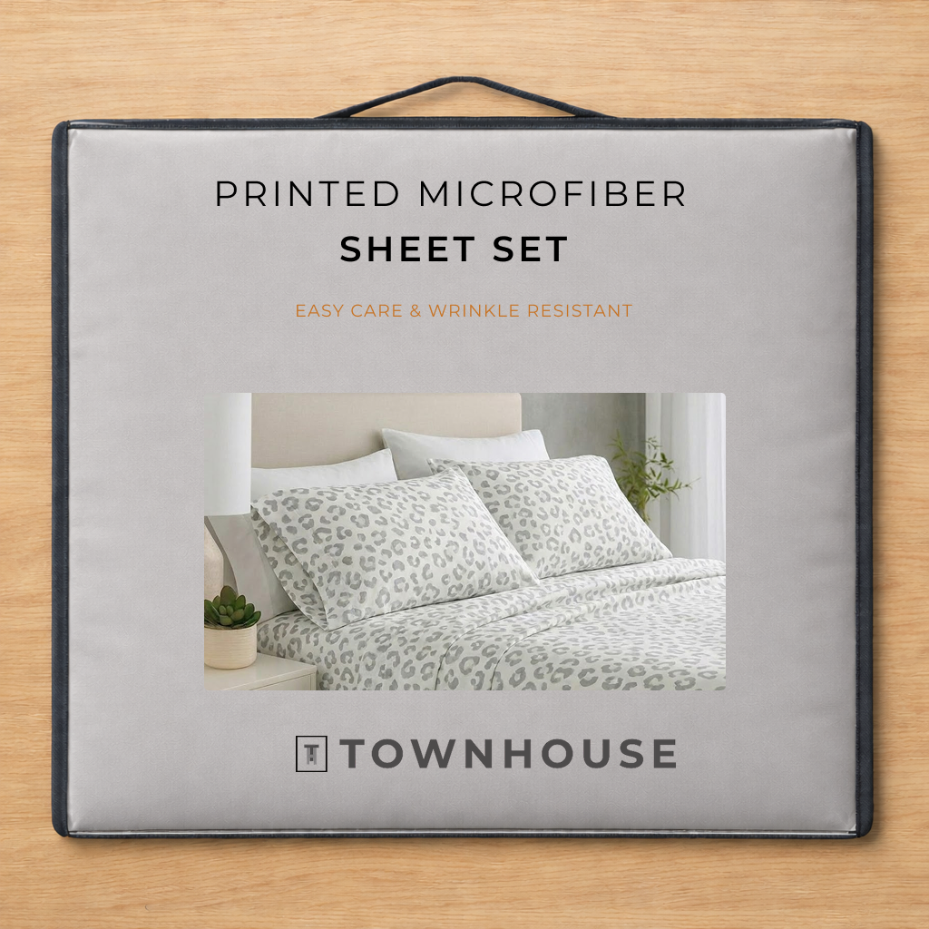 Printed Microfiber Sheet Set