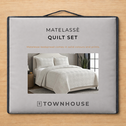 Matelassé 4pc Quilt Set