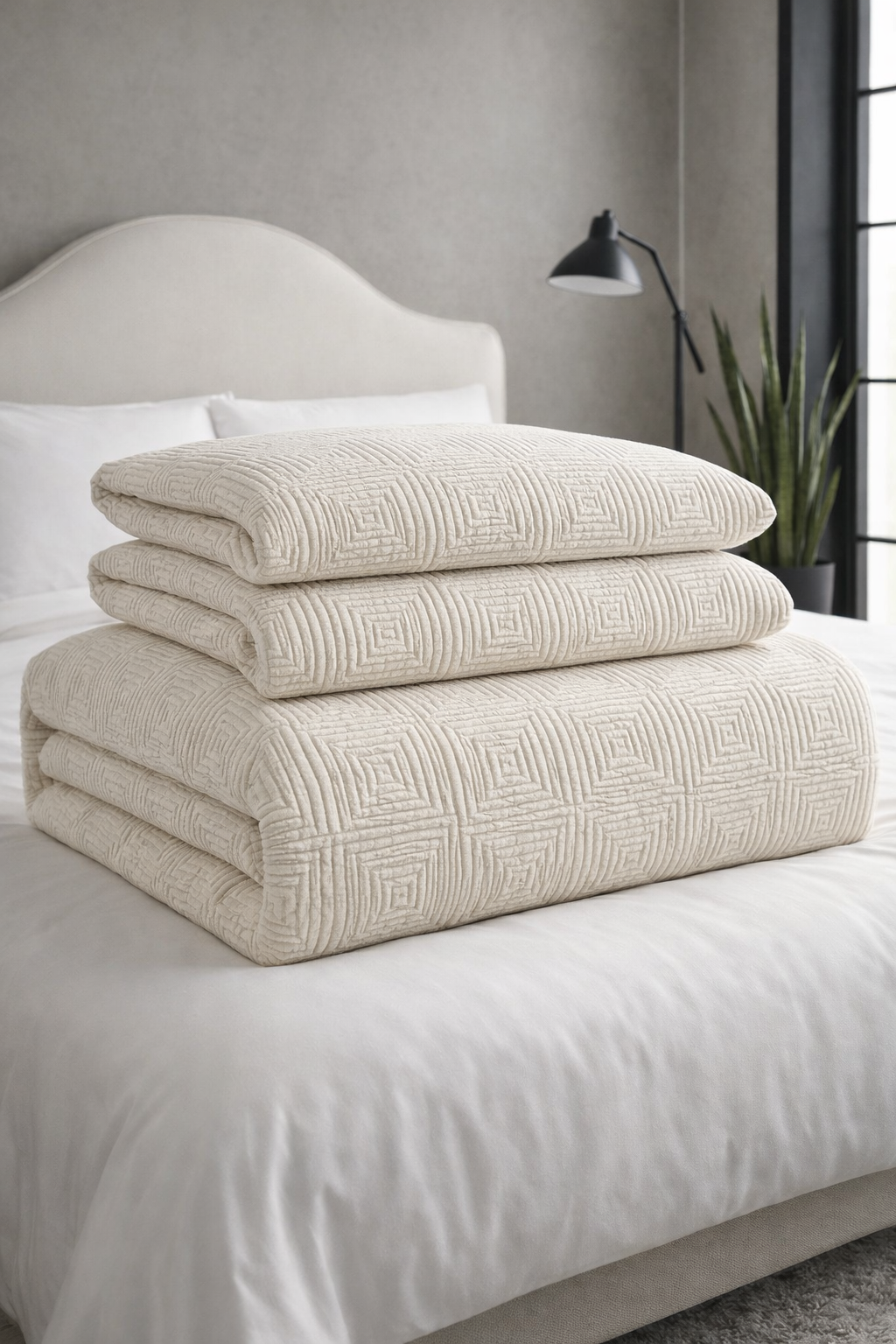 Matelassé 4pc Quilt Set