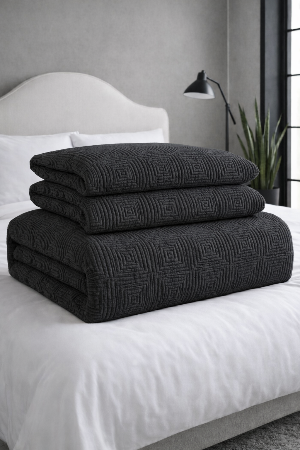 Matelassé 4pc Quilt Set