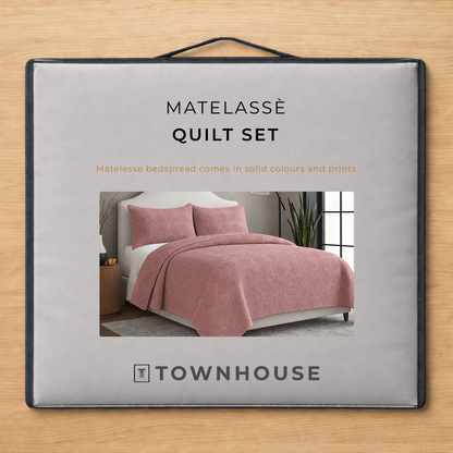 Matelassé 4pc Quilt Set