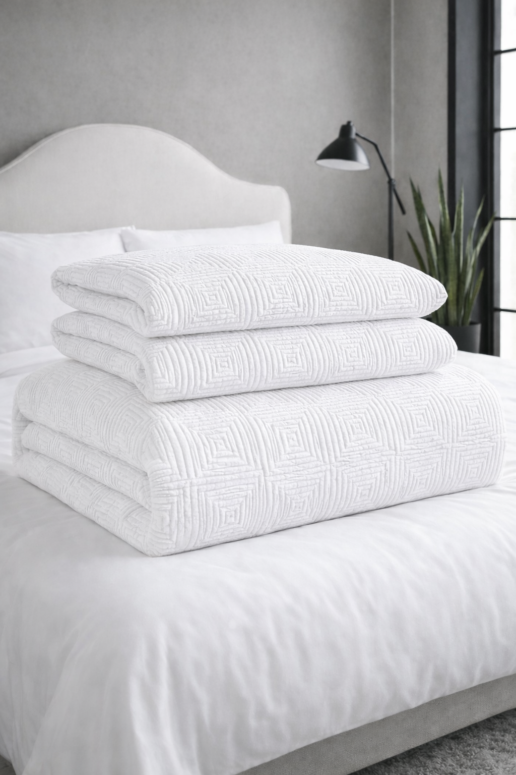 Matelassé 4pc Quilt Set
