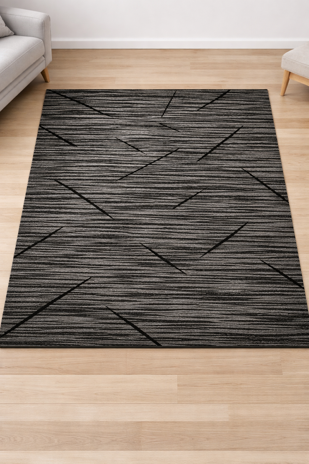 Modern Printed Rug - Assorted Prints (Flat Weave, Non-slip)
