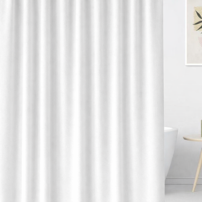 SOLID WATERPROOF EMBOSSED SHOWER CURTAIN
