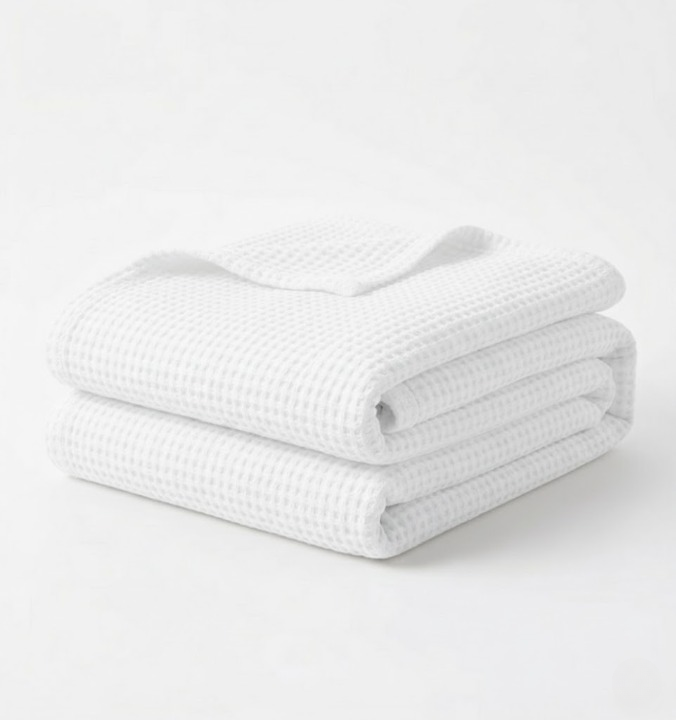 Waffle Cotton Blanket (90x90)