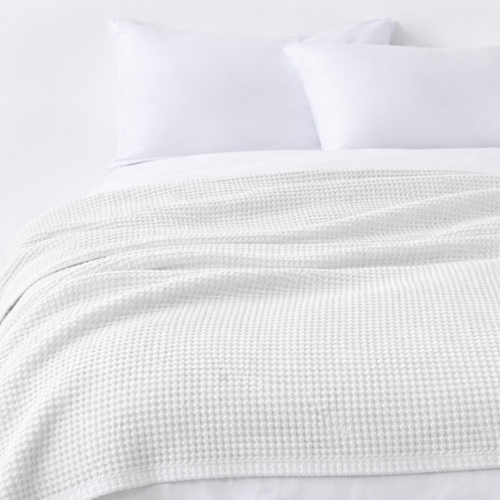 Waffle Cotton Blanket (90x90)