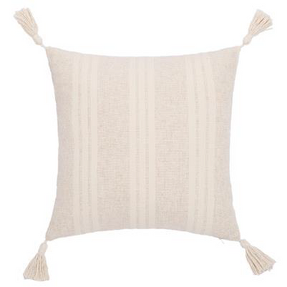PALM LANE STRIPED LINEN COTTON CUSHION