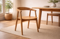 SCULPTED WOOD MODERN DINING CHAIR