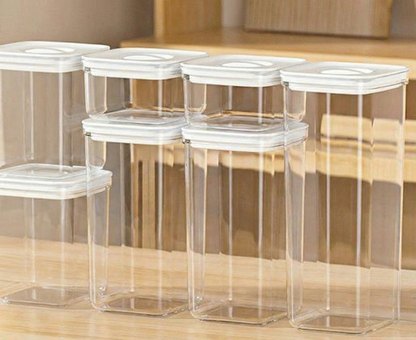SET OF 7 AIRTIGHT FOOD CONTAINER