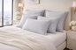 COTTON LINEN BLEND CUSHION WITH DOWN FEATHER FILLING