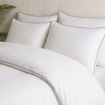 PALM LANE T1000 EMBROIDERED PIPING DUVET