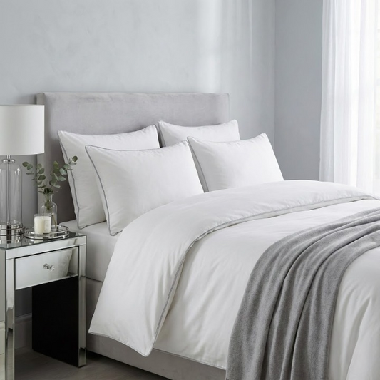 PALM LANE T1000 EMBROIDERED PIPING DUVET