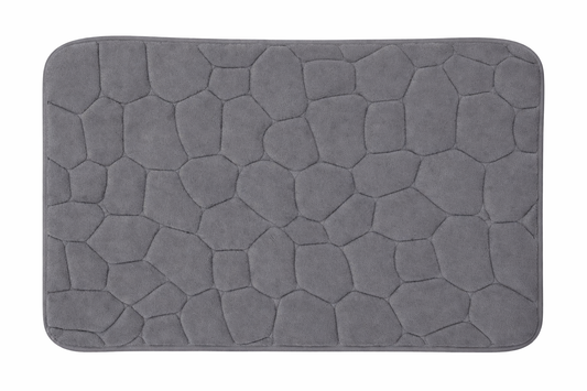 Tumbled Pebbles Plush Non Slip Bathmat
