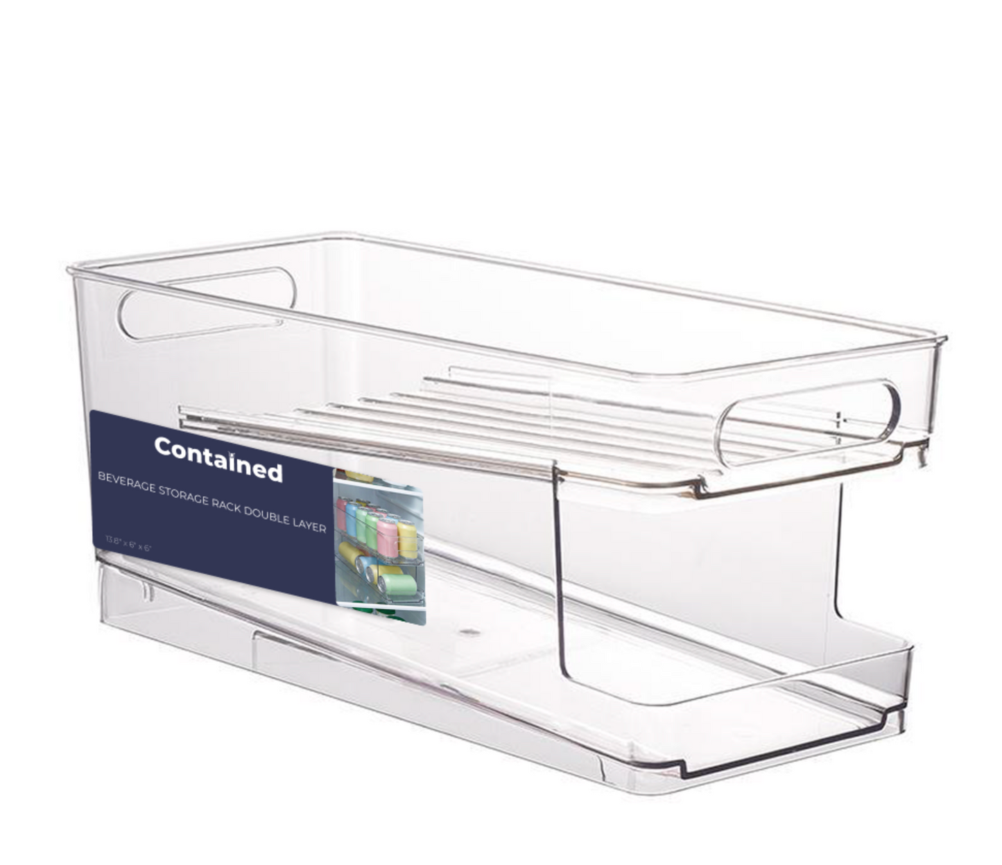 BEVERAGE STORAGE RACK DOUBLE LAYER