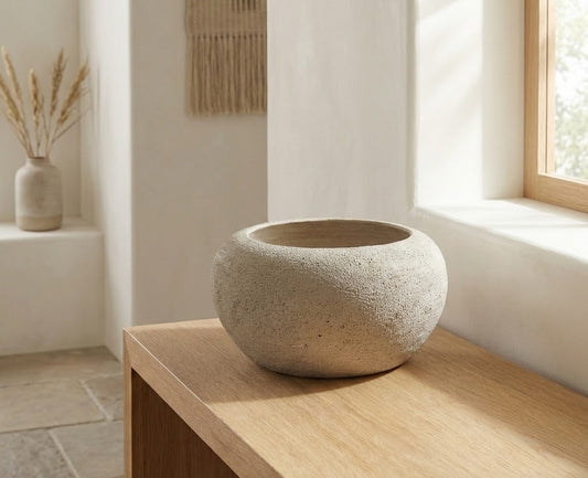 TEXTURED SERENITY CLAY BOWL