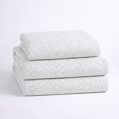 Matelass Quilt Set Ð Medallion Print