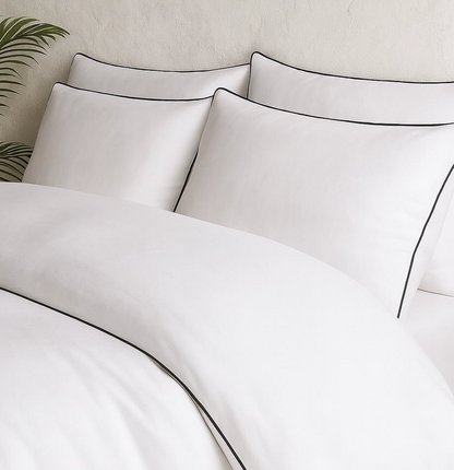 PALM LANE T1000 EMBROIDERED PIPING DUVET