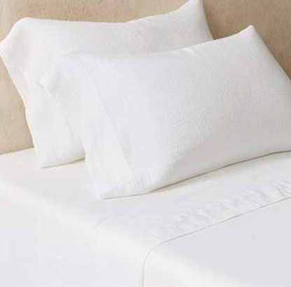 COTTON LINEN BLEND SLD SHEET SET