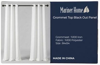 Gromet Top Black Out Panel