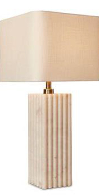 WHITE MARBLE TABLE LAMP