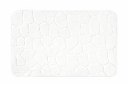 Tumbled Pebbles Plush Non Slip Bathmat
