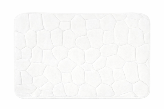 Tumbled Pebbles Plush Non Slip Bathmat