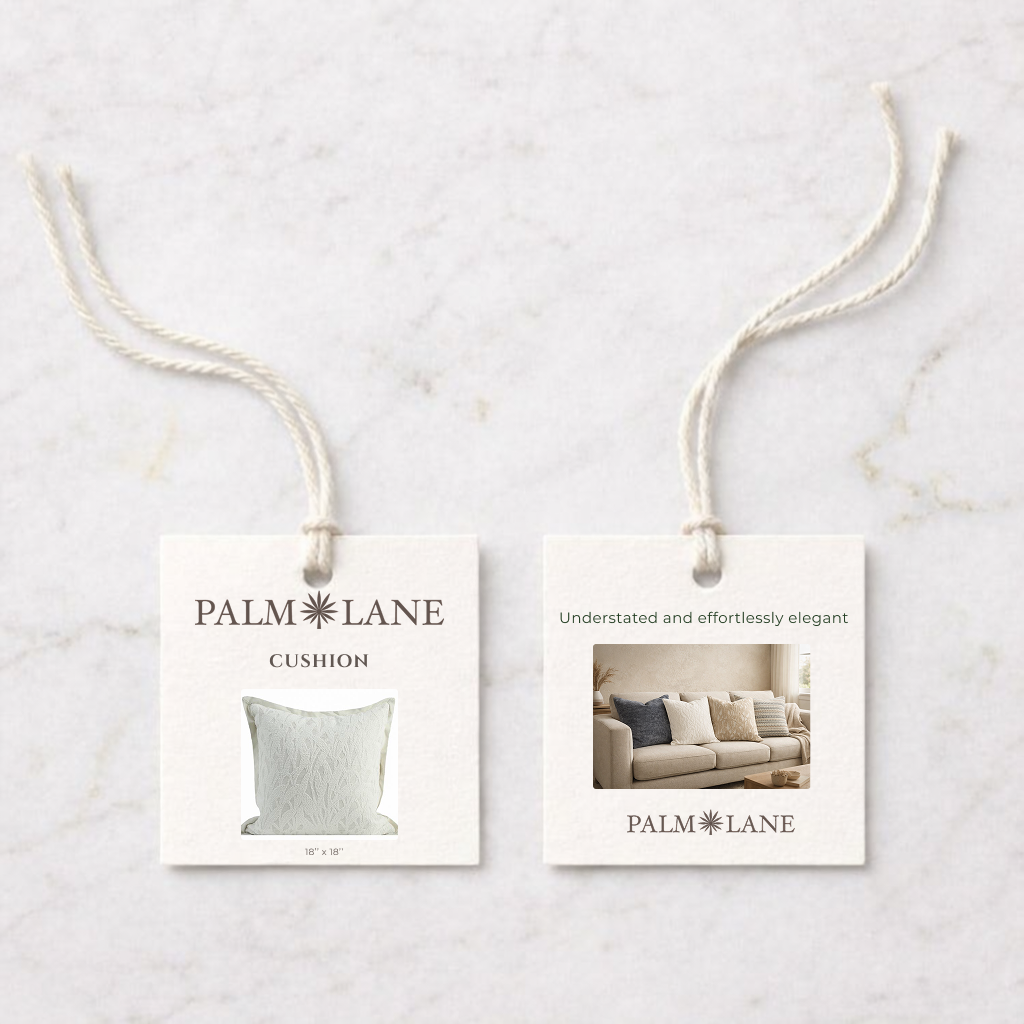PALM LANE JACQUARD RETRO LEAF PATTERN CU