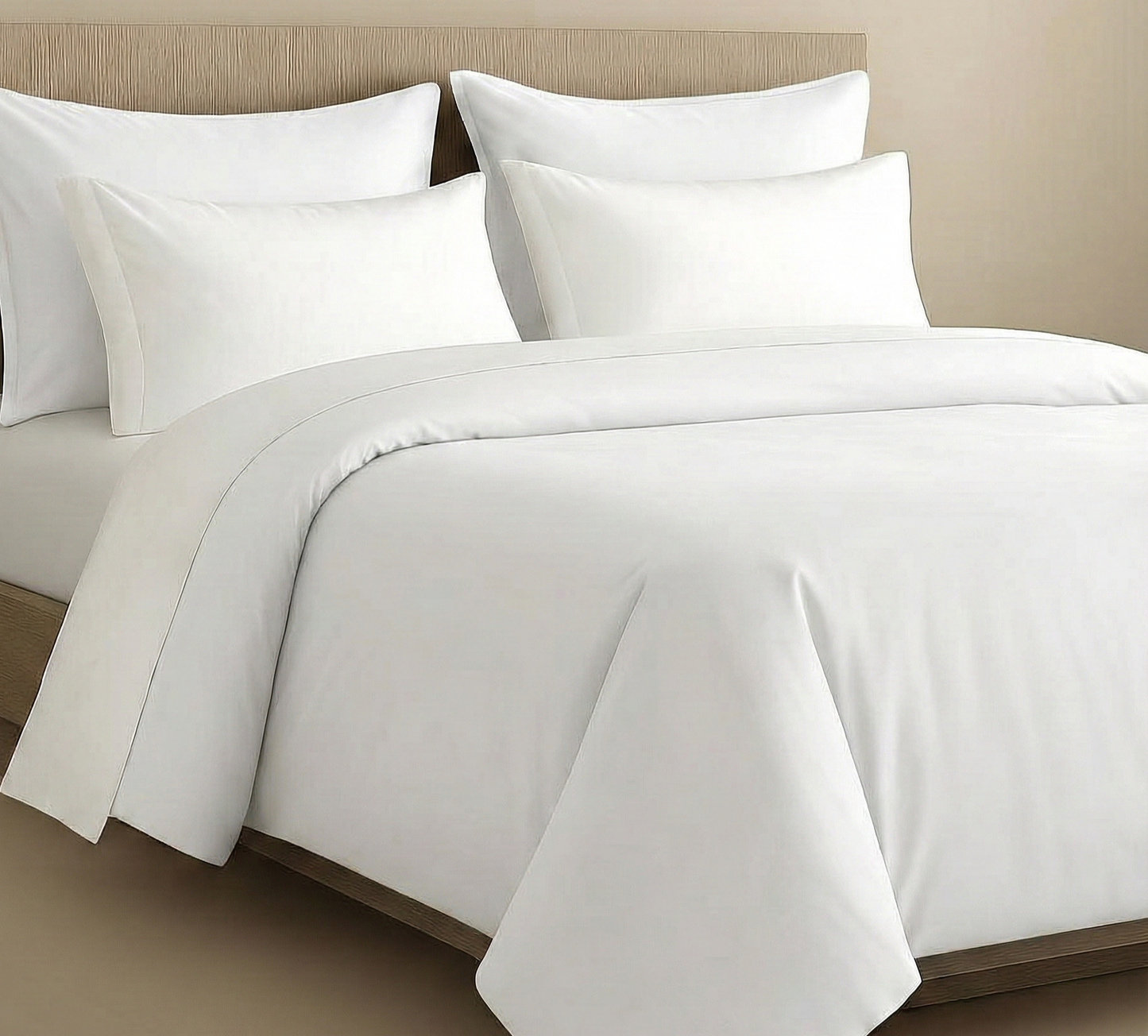 PALM LANE T400 SOLID DUVET COVER SET