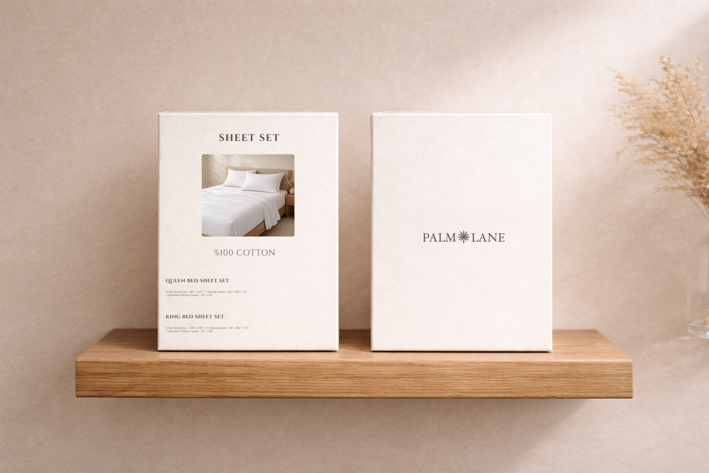 PALM LANE T400 SOLID SHEET SET