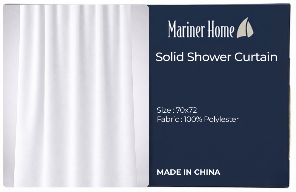 SOLID WATERPROOF EMBOSSED SHOWER CURTAIN