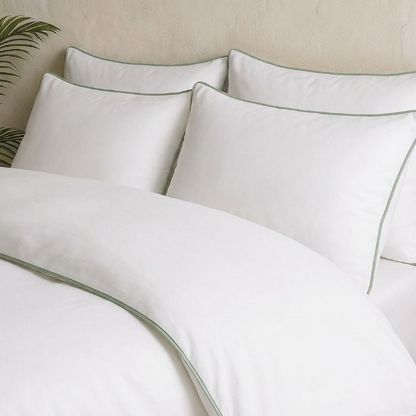 PALM LANE T1000 EMBROIDERED PIPING DUVET