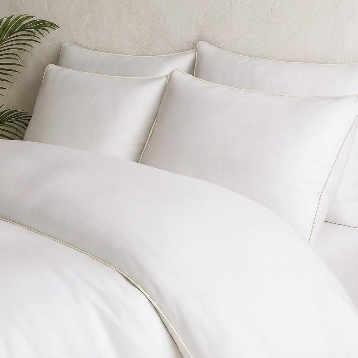 PALM LANE T1000 EMBROIDERED PIPING DUVET