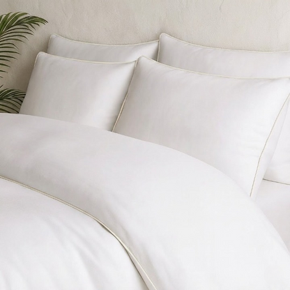 PALM LANE T1000 EMBROIDERED PIPING DUVET