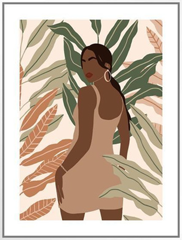 Wall Art - Tropical Lady 1