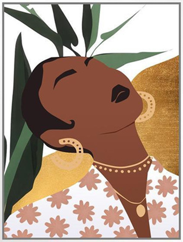 Wall Art - Tropical Lady 2