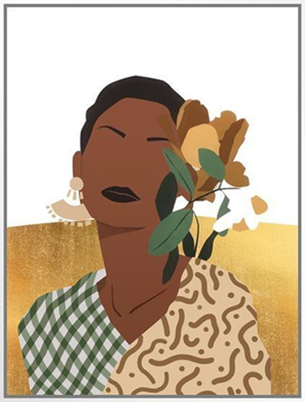 Wall Art - Tropical Lady 3