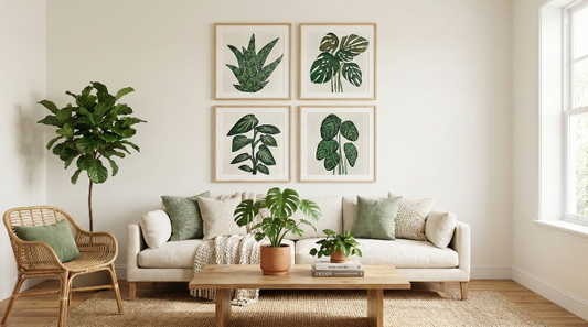 Wall Art - Tropical Palms (4pc Set)
