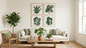 Wall Art - Tropical Palms (4pc Set)