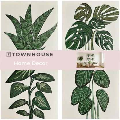 Wall Art - Tropical Palms (4pc Set)