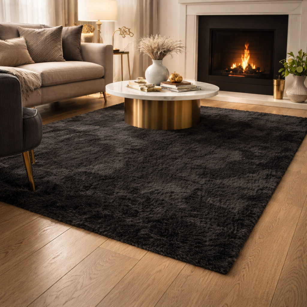 Low Pile Faux Fur Rug (100% Polyester)