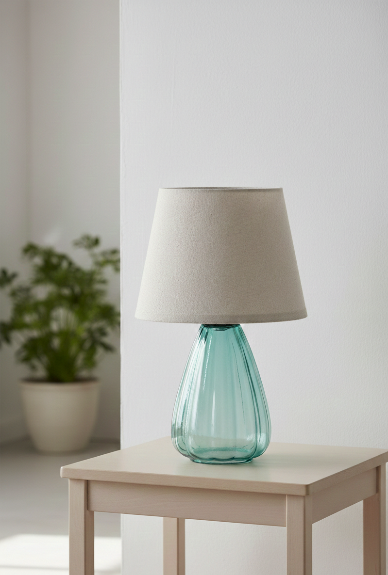 Small Desk Lamp - Glass Base