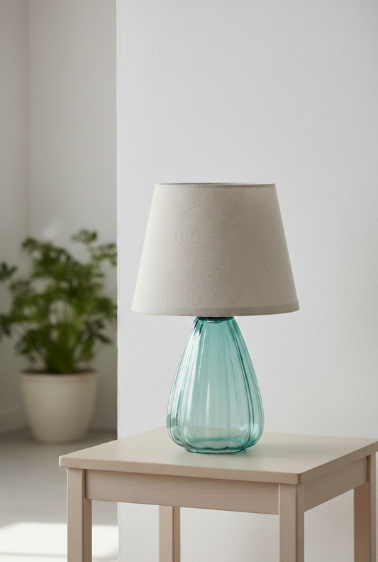 Small Desk Lamp - Glass Base