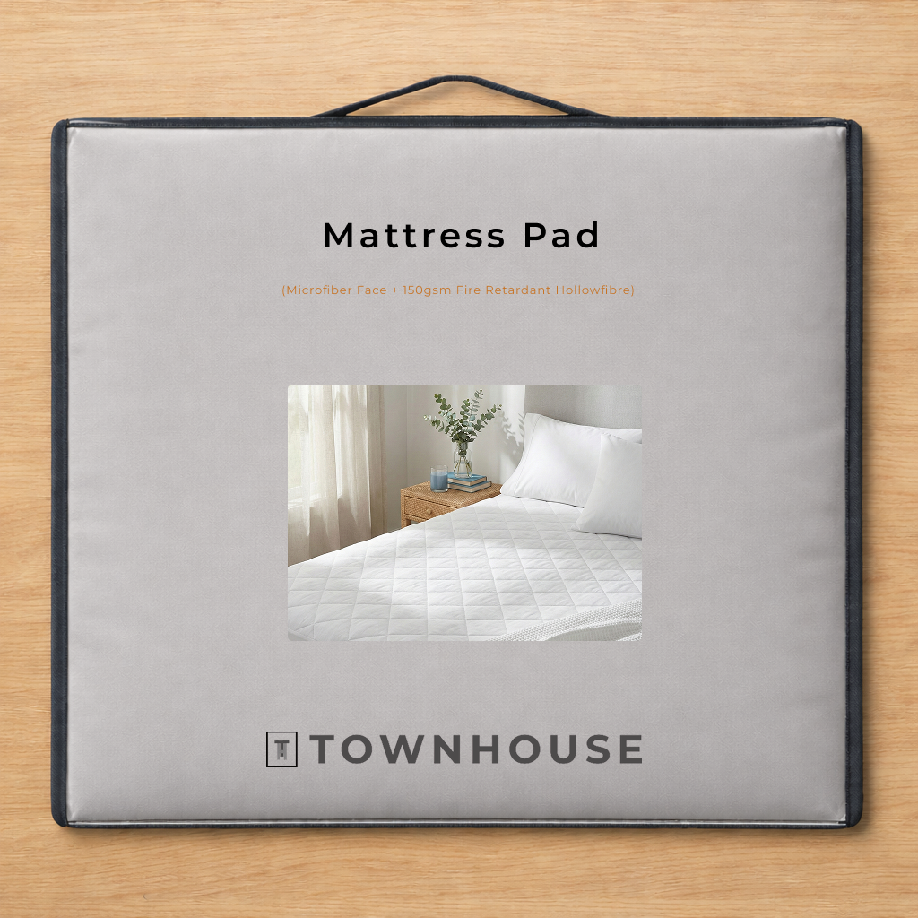 Mattress Pad (Microfiber Face + 150gsm FR Hollowfibre)