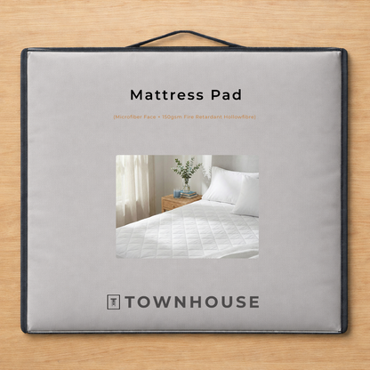 Mattress Pad (Microfiber Face + 150gsm FR Hollowfibre)